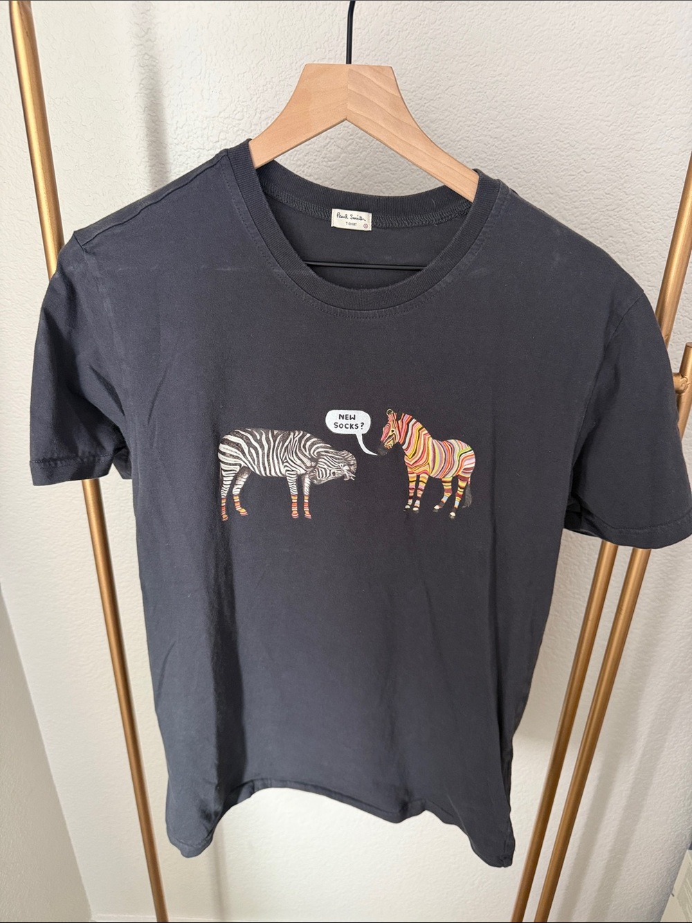Paul Smith Black Zebra Graphic Tee